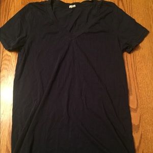 J. Crew v-neck t shirt small women's navy
